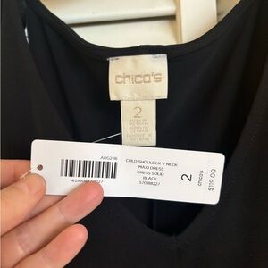 NWT ankle length black dress size 2